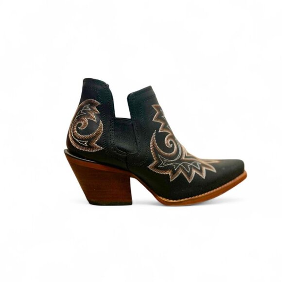 DURANGO WOMEN'S CRUSH™ RAVEN BLACK WESTERN BOOTIES DRD0402 size 6 - Picture 5 of 7